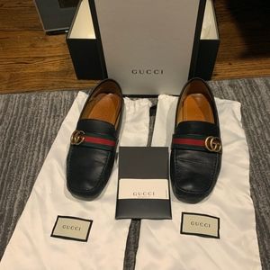 Gucci Loafers.with strap. Mens Size 10